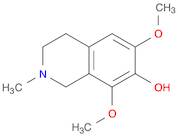 7-Isoquinolinol, 1,2,3,4-tetrahydro-6,8-dimethoxy-2-methyl-