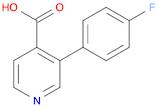 4-Pyridinecarboxylic acid, 3-(4-fluorophenyl)-