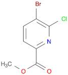 2-Pyridinecarboxylic acid, 5-bromo-6-chloro-, methyl ester