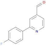 4-Pyridinecarboxaldehyde, 2-(4-fluorophenyl)-