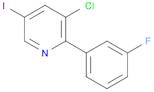 Pyridine, 3-chloro-2-(3-fluorophenyl)-5-iodo-