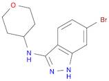 1H-Indazol-3-amine, 6-bromo-N-(tetrahydro-2H-pyran-4-yl)-