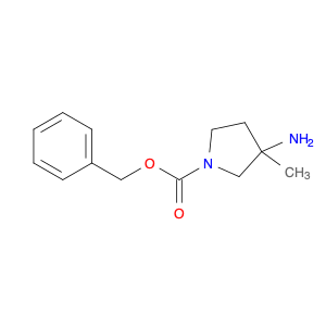 1-Pyrrolidinecarboxylic acid, 3-amino-3-methyl-, phenylmethyl ester