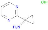 Cyclopropanamine, 1-(2-pyrimidinyl)-, hydrochloride (1:1)