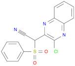 2-Quinoxalineacetonitrile, 3-chloro-α-(phenylsulfonyl)-