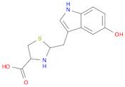 4-Thiazolidinecarboxylic acid, 2-[(5-hydroxy-1H-indol-3-yl)methyl]-