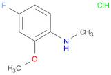 Benzenamine, 4-fluoro-2-methoxy-N-methyl-, hydrochloride (1:1)