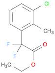 Benzeneacetic acid, 3-chloro-α,α-difluoro-2-methyl-, ethyl ester