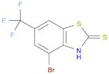 2(3H)-Benzothiazolethione, 4-bromo-6-(trifluoromethyl)-