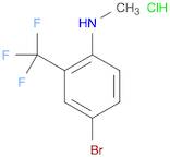 Benzenamine, 4-bromo-N-methyl-2-(trifluoromethyl)-, hydrochloride (1:1)