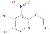 Pyridine, 5-bromo-2-ethoxy-4-methyl-3-nitro-