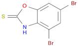 2(3H)-Benzoxazolethione, 4,6-dibromo-