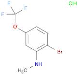 Benzenamine, 2-bromo-N-methyl-5-(trifluoromethoxy)-, hydrochloride (1:1)