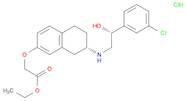 Acetic acid, [[(7S)-7-[[(2R)-2-(3-chlorophenyl)-2-hydroxyethyl]amino]-5,6,7,8-tetrahydro-2-napht...