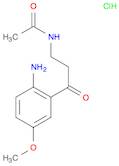 Acetamide, N-[3-(2-amino-5-methoxyphenyl)-3-oxopropyl]-, hydrochloride (1:1)