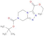 1,2,4-Triazolo[4,3-a]pyrazine-3,7(8H)-dicarboxylic acid, 5,6-dihydro-, 7-(1,1-dimethylethyl) 3-e...