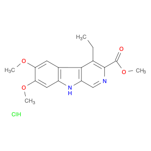 9H-Pyrido[3,4-b]indole-3-carboxylic acid, 4-ethyl-6,7-dimethoxy-, methyl ester, hydrochloride (1:1)