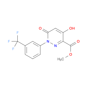 3-Pyridazinecarboxylic acid, 1,6-dihydro-4-hydroxy-6-oxo-1-[3-(trifluoromethyl)phenyl]-, methyl es…