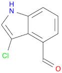 1H-Indole-4-carboxaldehyde, 3-chloro-