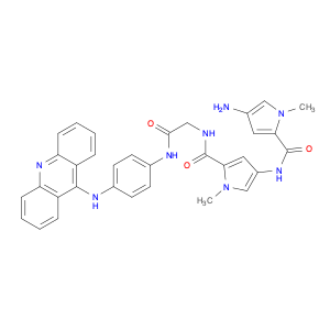 1H-Pyrrole-2-carboxamide, N-[5-[[[2-[[4-(9-acridinylamino)phenyl]amino]-2-oxoethyl]amino]carbonyl]…