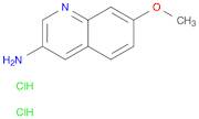 3-Quinolinamine, 7-methoxy-, hydrochloride (1:2)