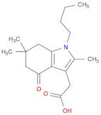 1H-Indole-3-acetic acid, 1-butyl-4,5,6,7-tetrahydro-2,6,6-trimethyl-4-oxo-