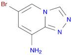 1,2,4-Triazolo[4,3-a]pyridin-8-amine, 6-bromo-