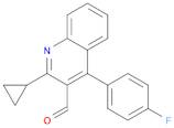 3-Quinolinecarboxaldehyde, 2-cyclopropyl-4-(4-fluorophenyl)-