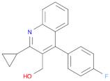 3-Quinolinemethanol, 2-cyclopropyl-4-(4-fluorophenyl)-