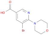 3-Pyridinecarboxylic acid, 5-bromo-6-(4-morpholinyl)-