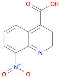 4-Quinolinecarboxylic acid, 8-nitro-