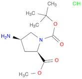 1,2-Pyrrolidinedicarboxylic acid, 4-amino-, 1-(1,1-dimethylethyl) 2-methyl ester, hydrochloride ...