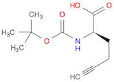 5-Hexynoic acid, 2-[[(1,1-dimethylethoxy)carbonyl]amino]-, (2R)-