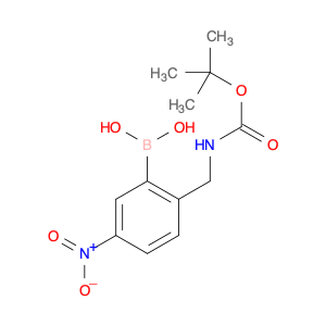 Carbamic acid, N-[(2-borono-4-nitrophenyl)methyl]-, C-(1,1-dimethylethyl) ester