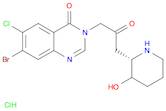 4(3H)-Quinazolinone, 7-bromo-6-chloro-3-[3-[(2R,3S)-3-hydroxy-2-piperidinyl]-2-oxopropyl]-, hydr...