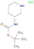 Carbamic acid, N-(3R)-3-piperidinyl-, 1,1-dimethylethyl ester, hydrochloride (1:1)