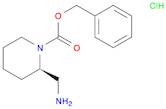 1-Piperidinecarboxylic acid, 2-(aminomethyl)-, phenylmethyl ester, hydrochloride (1:1), (2R)-