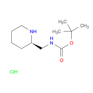 Carbamic acid, N-[(2R)-2-piperidinylmethyl]-, 1,1-dimethylethyl ester, hydrochloride (1:1)