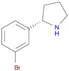 Pyrrolidine, 2-(3-bromophenyl)-, (2S)-