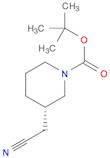 1-Piperidinecarboxylic acid, 3-(cyanomethyl)-, 1,1-dimethylethyl ester, (3S)-