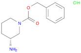 1-Piperidinecarboxylic acid, 3-amino-, phenylmethyl ester, hydrochloride (1:1), (3R)-