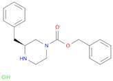 1-Piperazinecarboxylic acid, 3-(phenylmethyl)-, phenylmethyl ester, hydrochloride (1:1), (3S)-