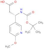 3-Pyridinepropanoic acid, β-[[(1,1-dimethylethoxy)carbonyl]amino]-6-methoxy-, (βS)-