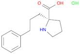 D-Proline, 2-(3-phenylpropyl)-, hydrochloride (1:1)