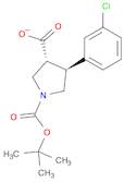 1,3-Pyrrolidinedicarboxylic acid, 4-(3-chlorophenyl)-, 1-(1,1-dimethylethyl) ester, (3R,4S)-rel-