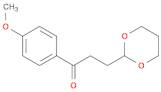 1-Propanone, 3-(1,3-dioxan-2-yl)-1-(4-methoxyphenyl)-