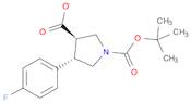 1,3-Pyrrolidinedicarboxylic acid, 4-(4-fluorophenyl)-, 1-(1,1-dimethylethyl) ester, (3R,4S)-rel-