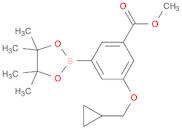 Benzoic acid, 3-(cyclopropylmethoxy)-5-(4,4,5,5-tetramethyl-1,3,2-dioxaborolan-2-yl)-, methyl ester