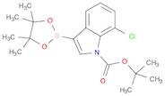 1H-Indole-1-carboxylic acid, 7-chloro-3-(4,4,5,5-tetramethyl-1,3,2-dioxaborolan-2-yl)-, 1,1-dimeth…