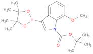 1H-Indole-1-carboxylic acid, 7-methoxy-3-(4,4,5,5-tetramethyl-1,3,2-dioxaborolan-2-yl)-, 1,1-dimet…